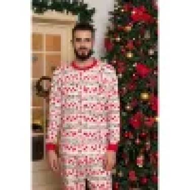 Pijamale de Craciun barbat model Jingle 1 M